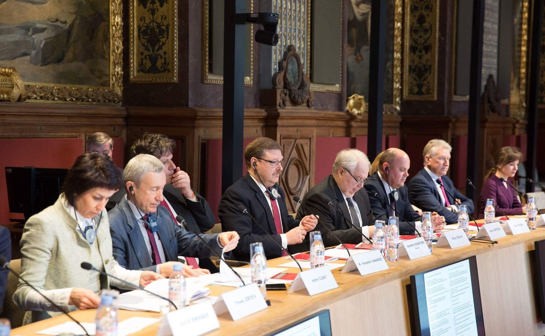 Совместное заседание Комитета Совета Федерации по международным делам и Комиссии Сената Франции по международным делам, обороне и вооруженным силам в Париже