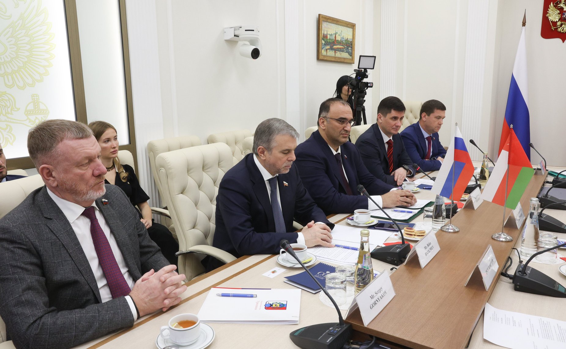 Встреча руководителя группы по сотрудничеству СФ с Государственным советом Султаната Оман, заместителя председателя Комитета СФ по социальной политике Мохмада Ахмадова с Чрезвычайным и Полномочным Послом Султаната Оман в РФ