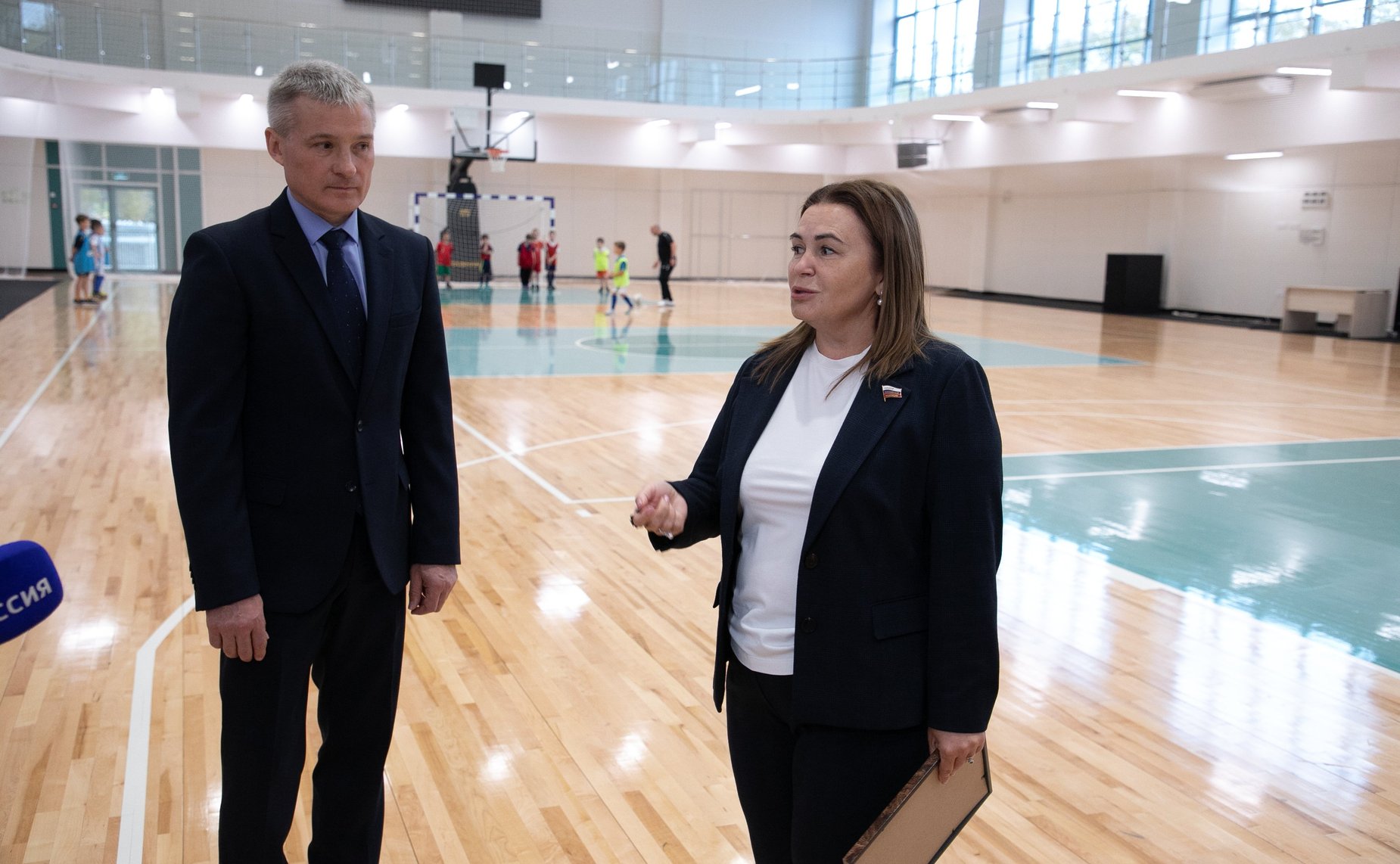 Сенаторы посетили Центр физкультурной и спортивной работы «Олимпия» Тюменского муниципального района