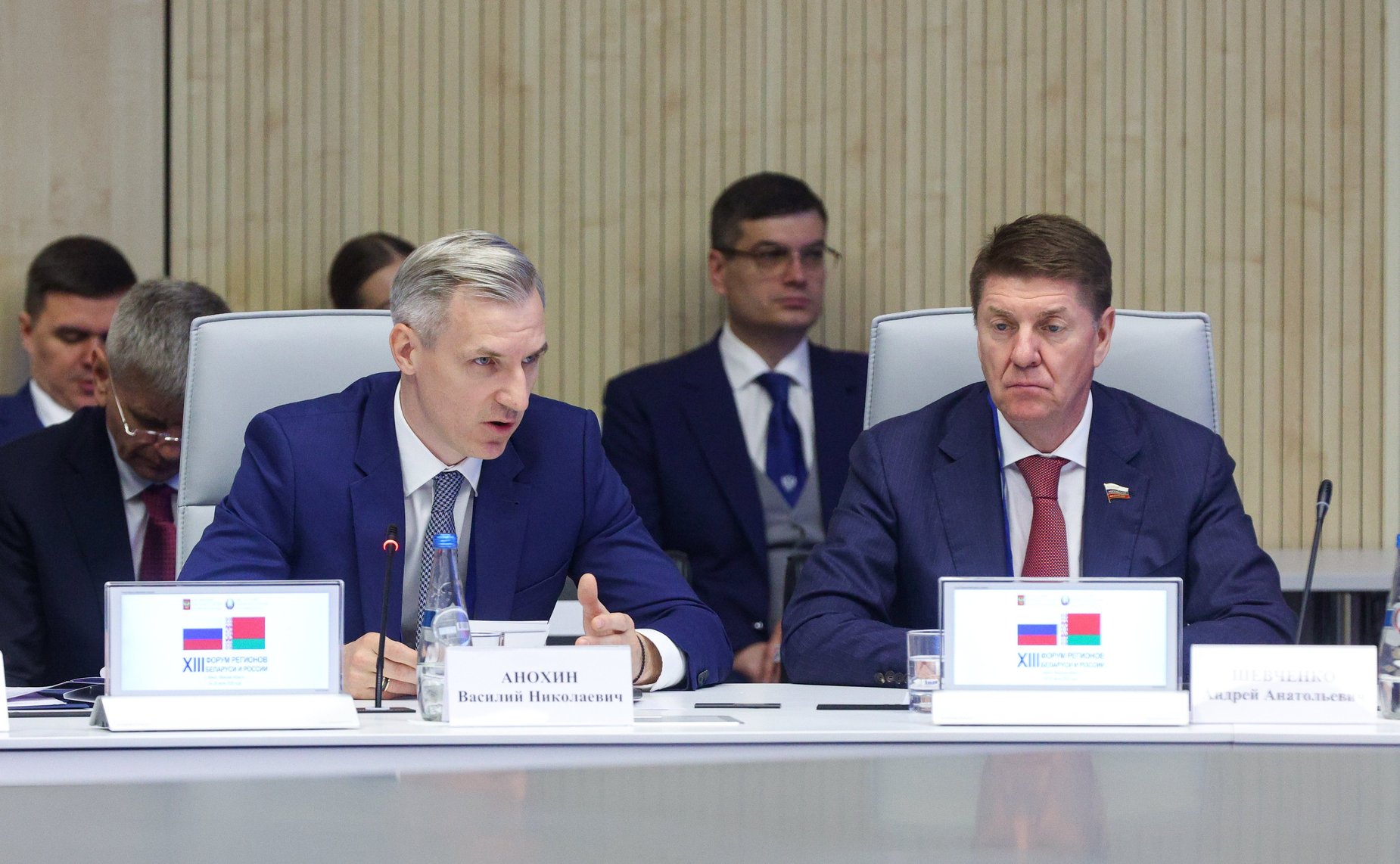Встреча Председателя СФ Валентины Матвиенко и Председателя Совета Республики Национального собрания Республики Беларусь Натальи Кочановой с руководителями российских и белорусских регионов