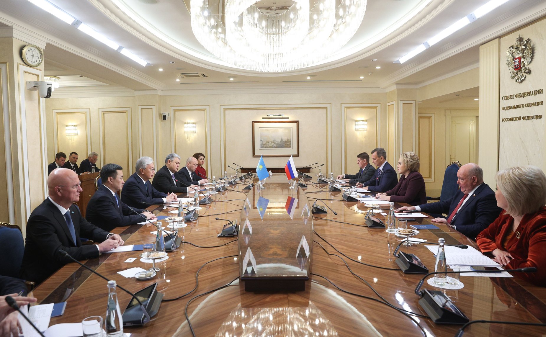 Встреча Председателя Совета Федерации Валентины Матвиенко и Президента Республики Казахстан Касым-Жомарта Токаева