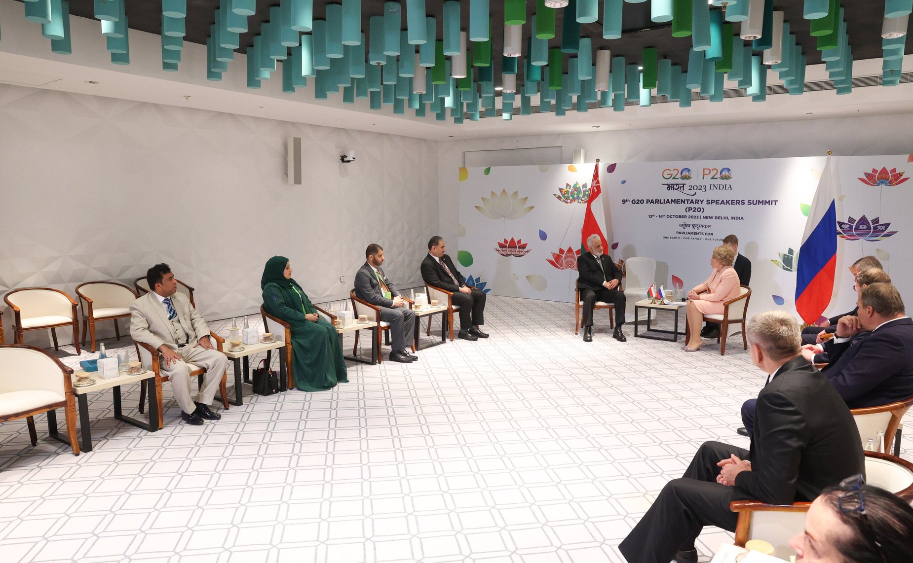 Председатель Совета Федерации Валентина Матвиенко провела переговоры с Председателем Государственного Совета Султаната Оман Абдельмаликом Бен Абдаллой Аль-Халили