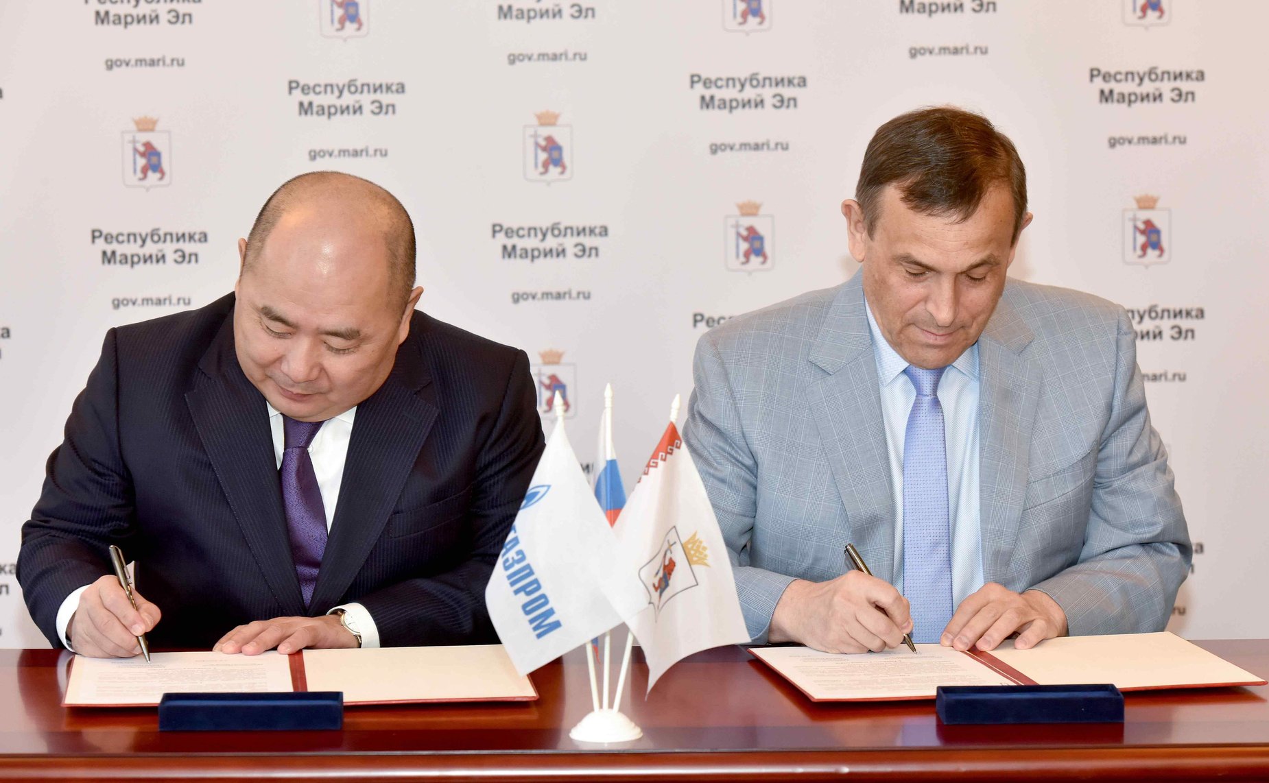 Подписание соглашения об оказании финансовой поддержки Республике компанией «Газпром»