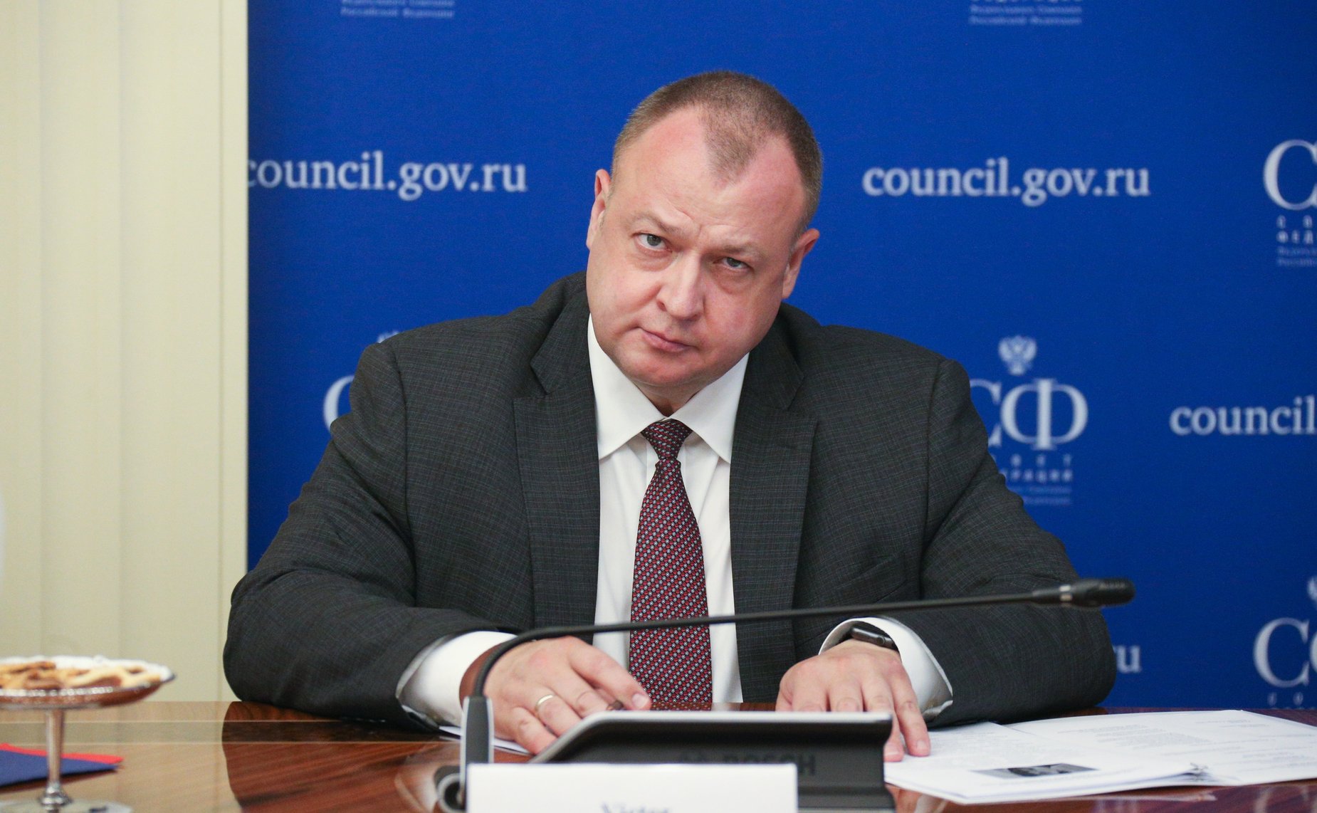 Встреча председателя Комитета СФ по международным делам Григория Карасина с Чрезвычайным и Полномочным Послом Государства Израиль в РФ Александром Бен Цви