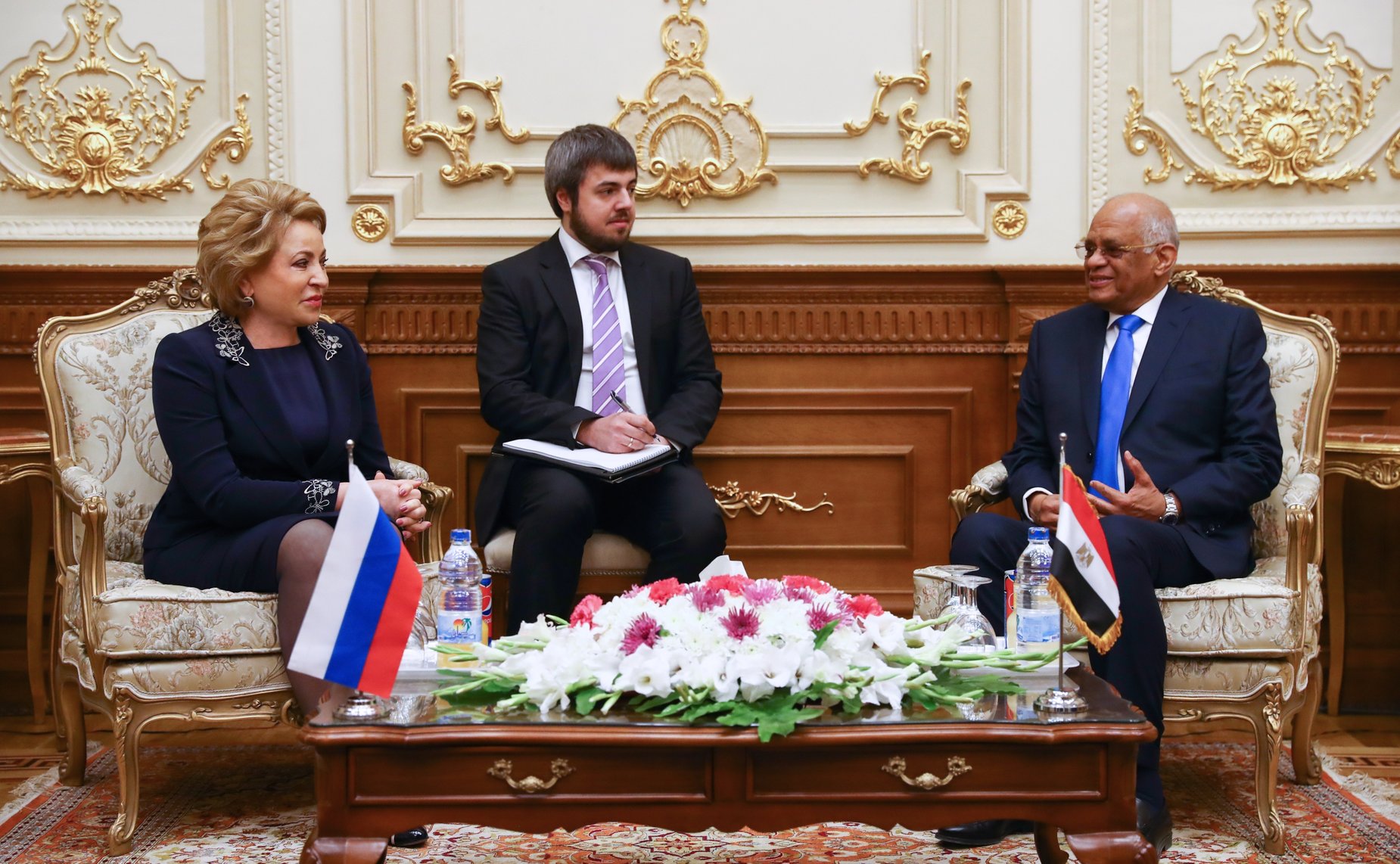 Встреча Председателя СФ В. Матвиенко с Председателем Палаты депутатов Арабской Республики Египет Али Абдель Алем