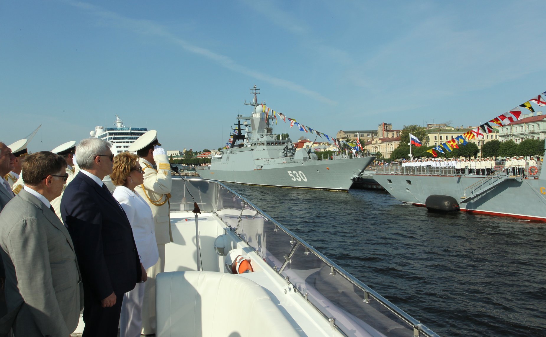 В. Матвиенко приняла участие в торжествах в честь Дня ВМФ