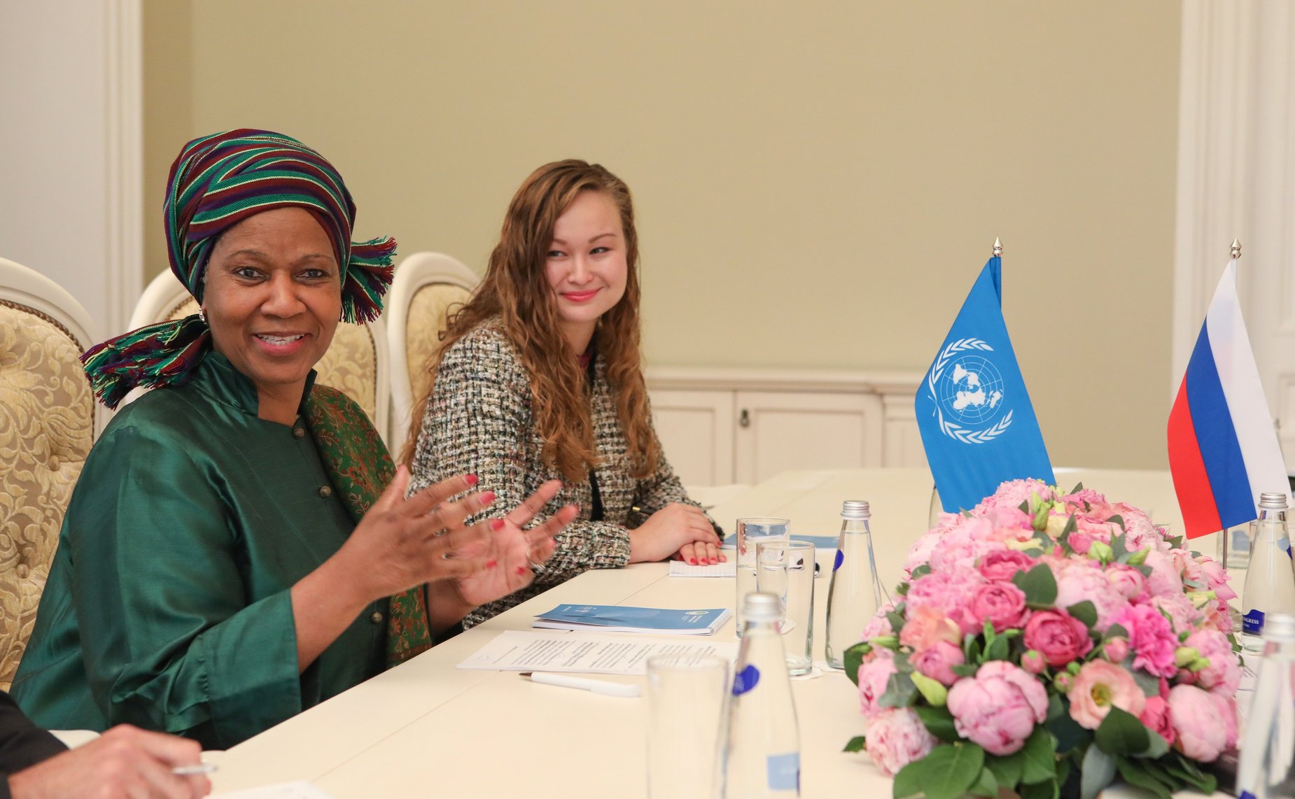Встреча В. Матвиенко с заместителем Генерального секретаря ООН, Исполнительным директором Структуры «ООН-женщины» Фумзиле Мламбо-Нгкугой