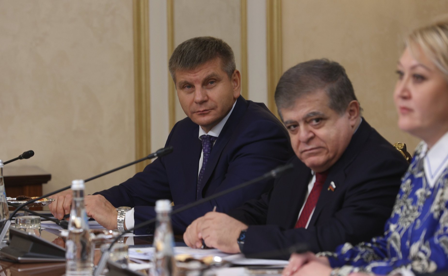 Встреча Председателя Совета Федерации Валентины Матвиенко и Председателя Халк Маслахаты (верхней палаты) Милли Генгеша (парламента) Туркменистана Гурбангулы Бердымухамедова