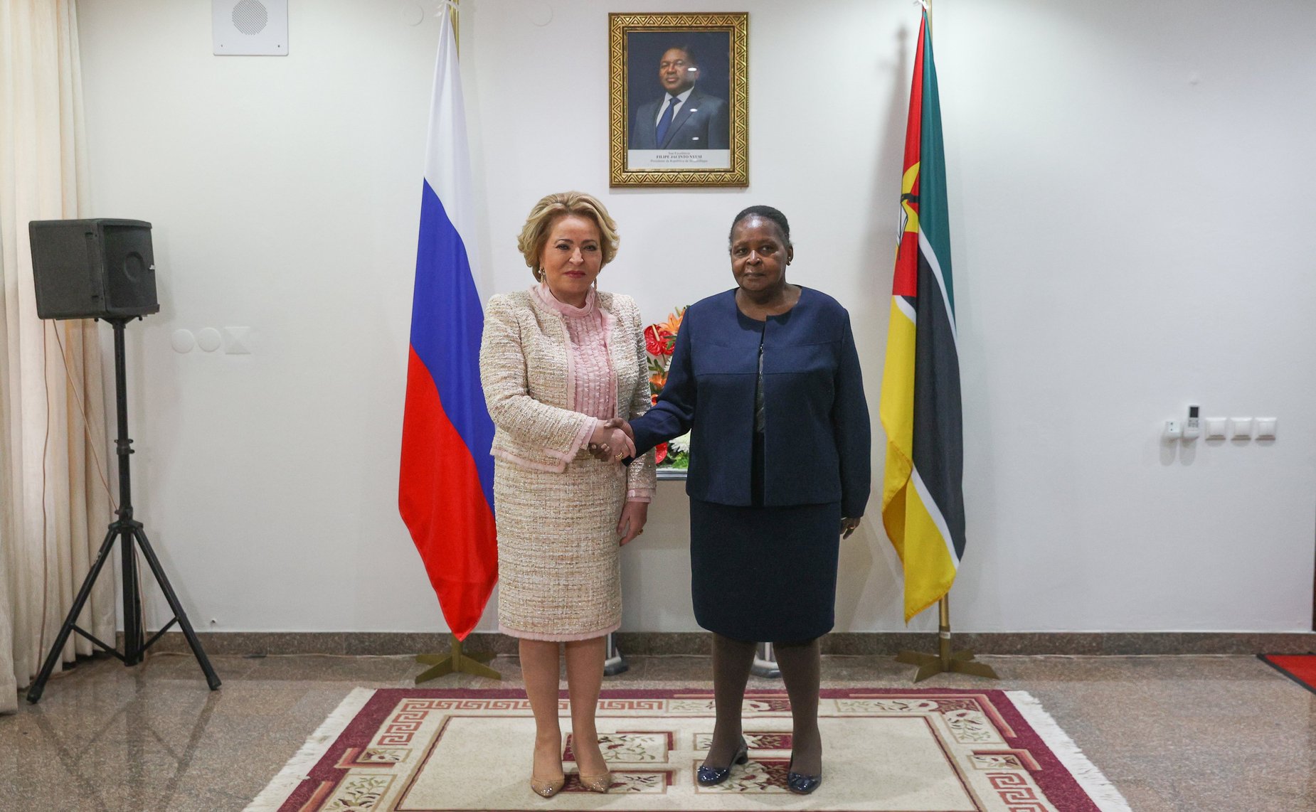 Встреча Председателя Совета Федерации Валентины Матвиенко с Председателем Ассамблеи Республики Мозамбик Эшперансой Биаш