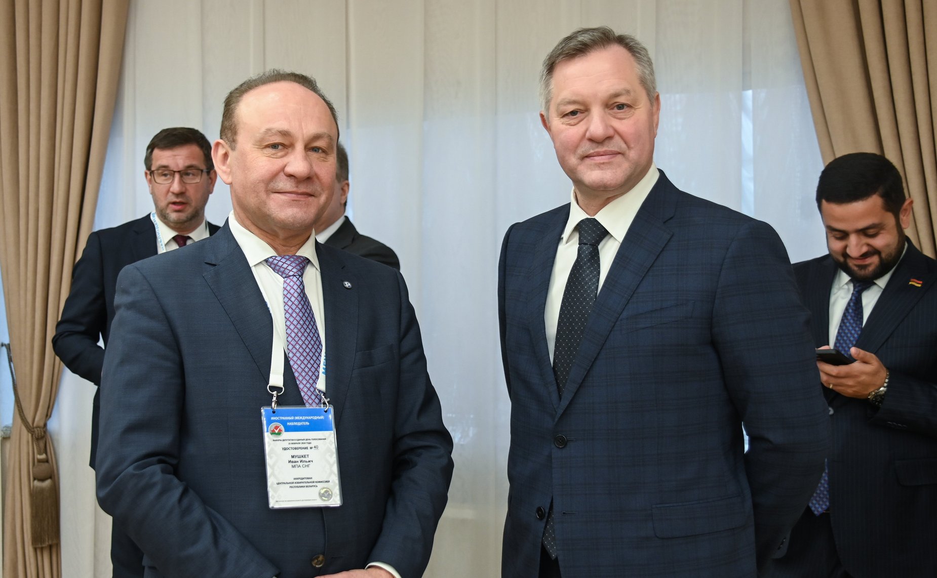 Российские законодатели в рамках визита провели встречу с Председателем Совета Республики Национального собрания Республики Беларусь Натальей Кочановой