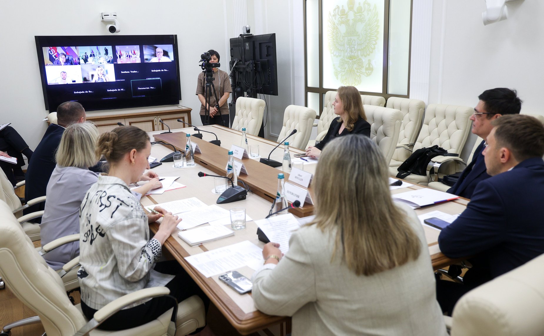 Встреча членов группы по сотрудничеству Совета Федерации с Национальной ассамблеей Республики Никарагуа с содиректором Никарагуанского института спорта