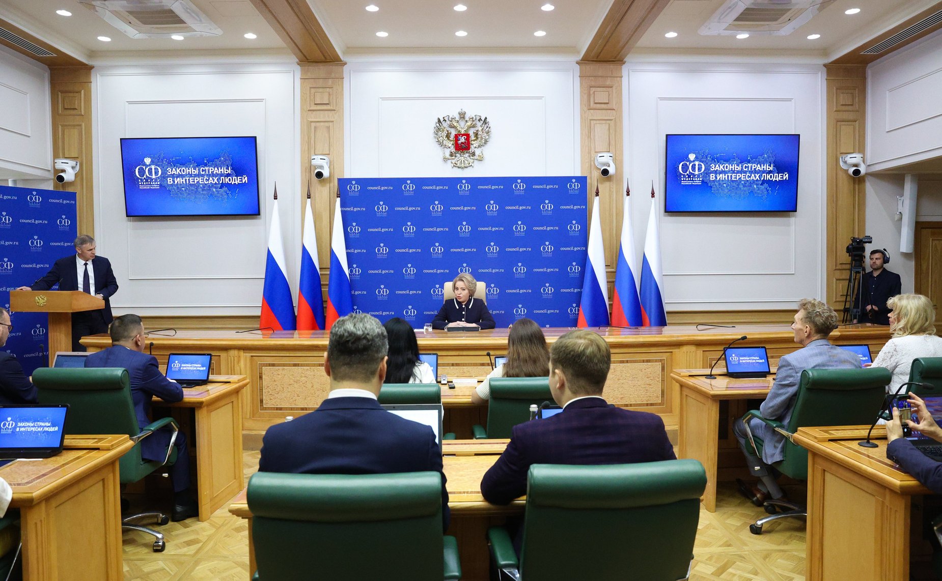 Пресс-конференция Председателя Совета Федерации Валентины Матвиенко по итогам весенней сессии 2024 года