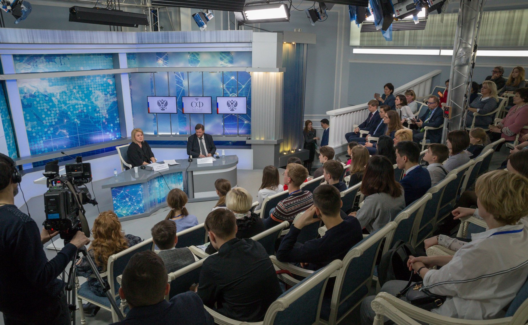 Встреча Л. Гумеровой с участниками XXVI Всероссийских юношеских чтений имени В.И. Вернадского