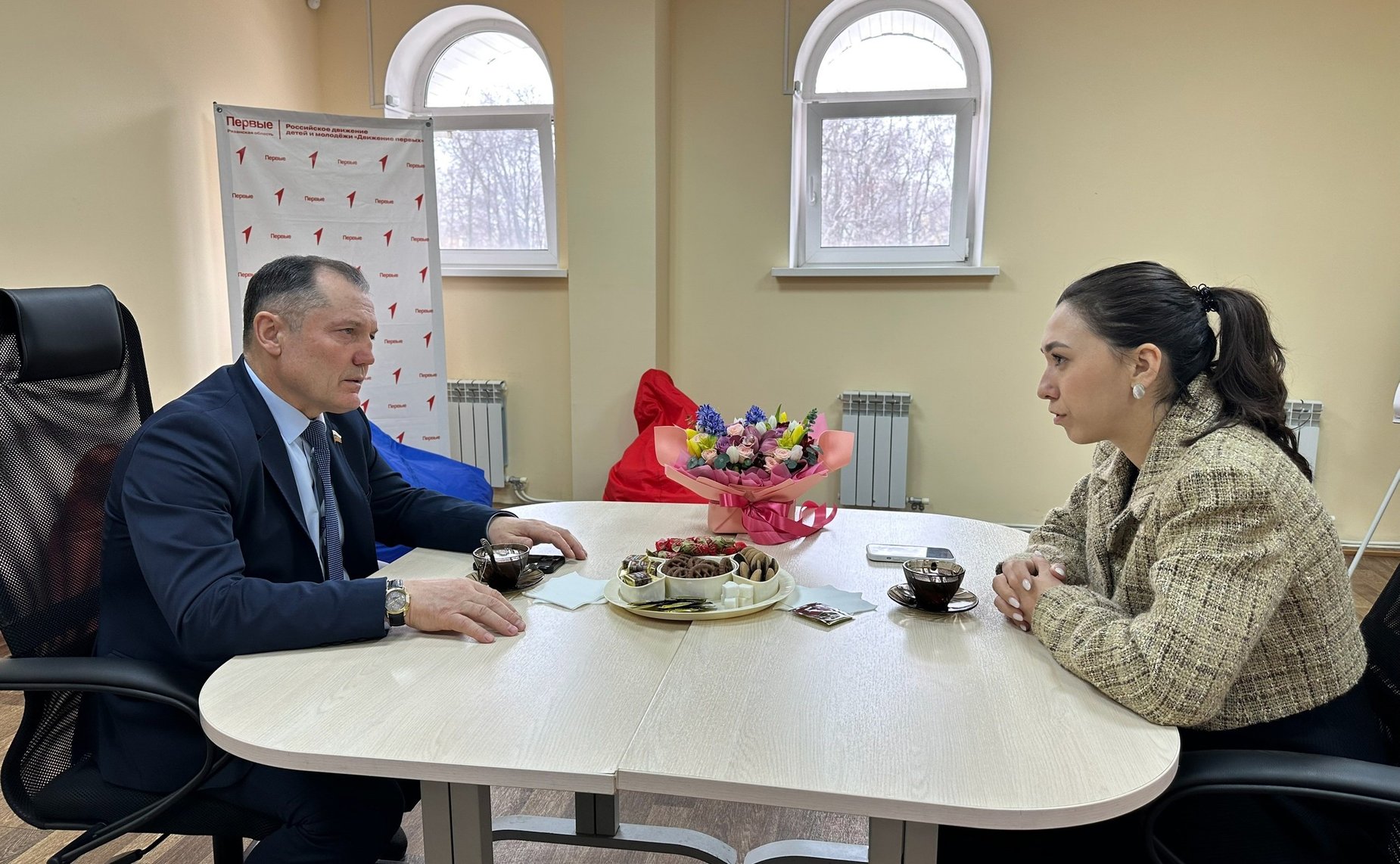 Игорь Мурог посетил региональное отделение Общероссийского общественно-государственного движения детей и молодежи «Движение Первых» Рязанской области