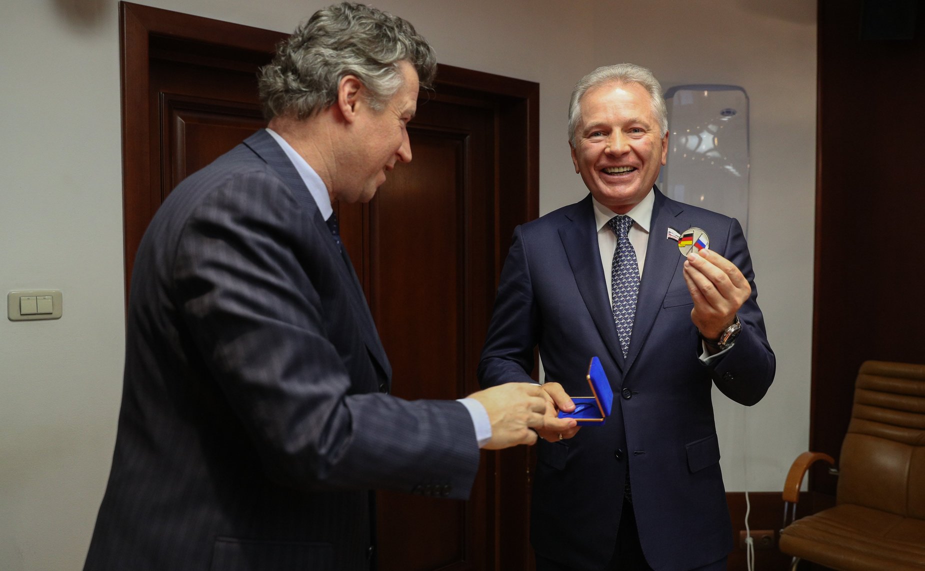 Встреча члена Комитета по экономической политике Валерия Пономарева с Чрезвычайным и Полномочным Послом Федеративной Республики Германия в РФ