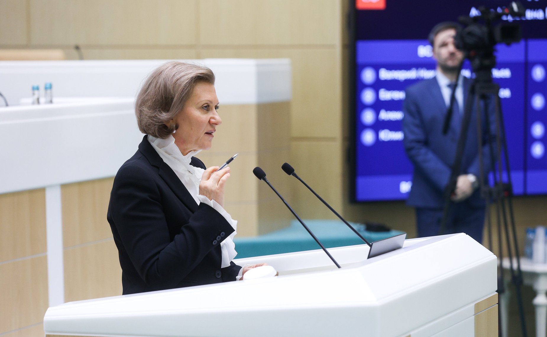 Руководитель Федеральной службы по надзору в сфере защиты прав потребителей и благополучия человека Анна Попова