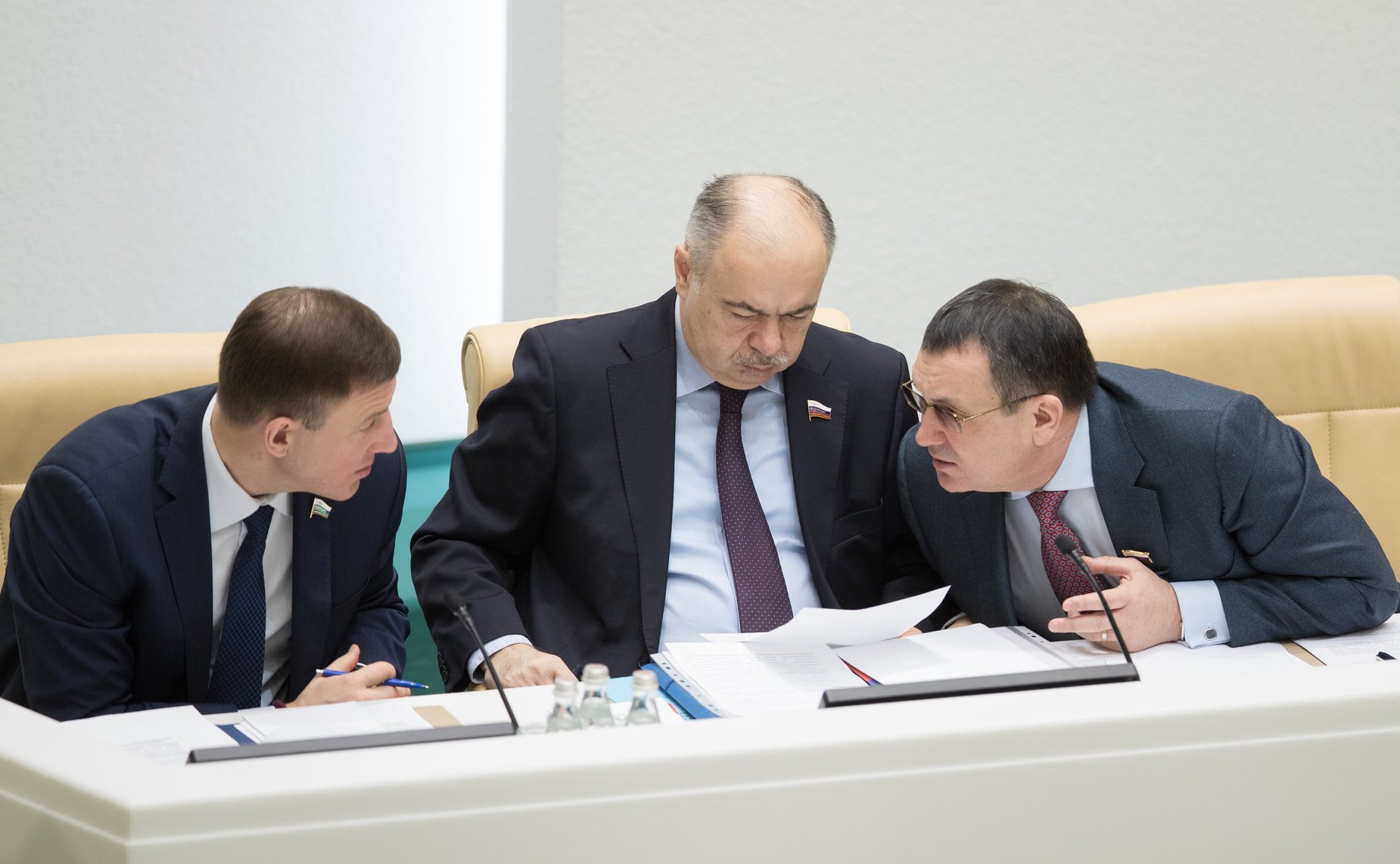 А. Турчак, И. Умаханов и Н. Федоров