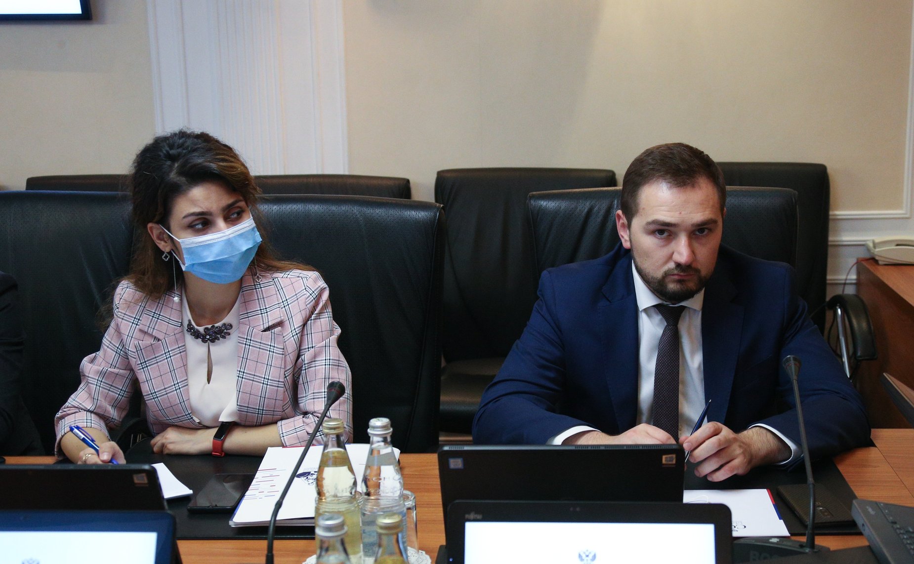 Встреча заместителя председателя Комитета СФ по международным делам Фарита Мухаметшина с официальной делегацией муниципальных служащих из Таджикистана