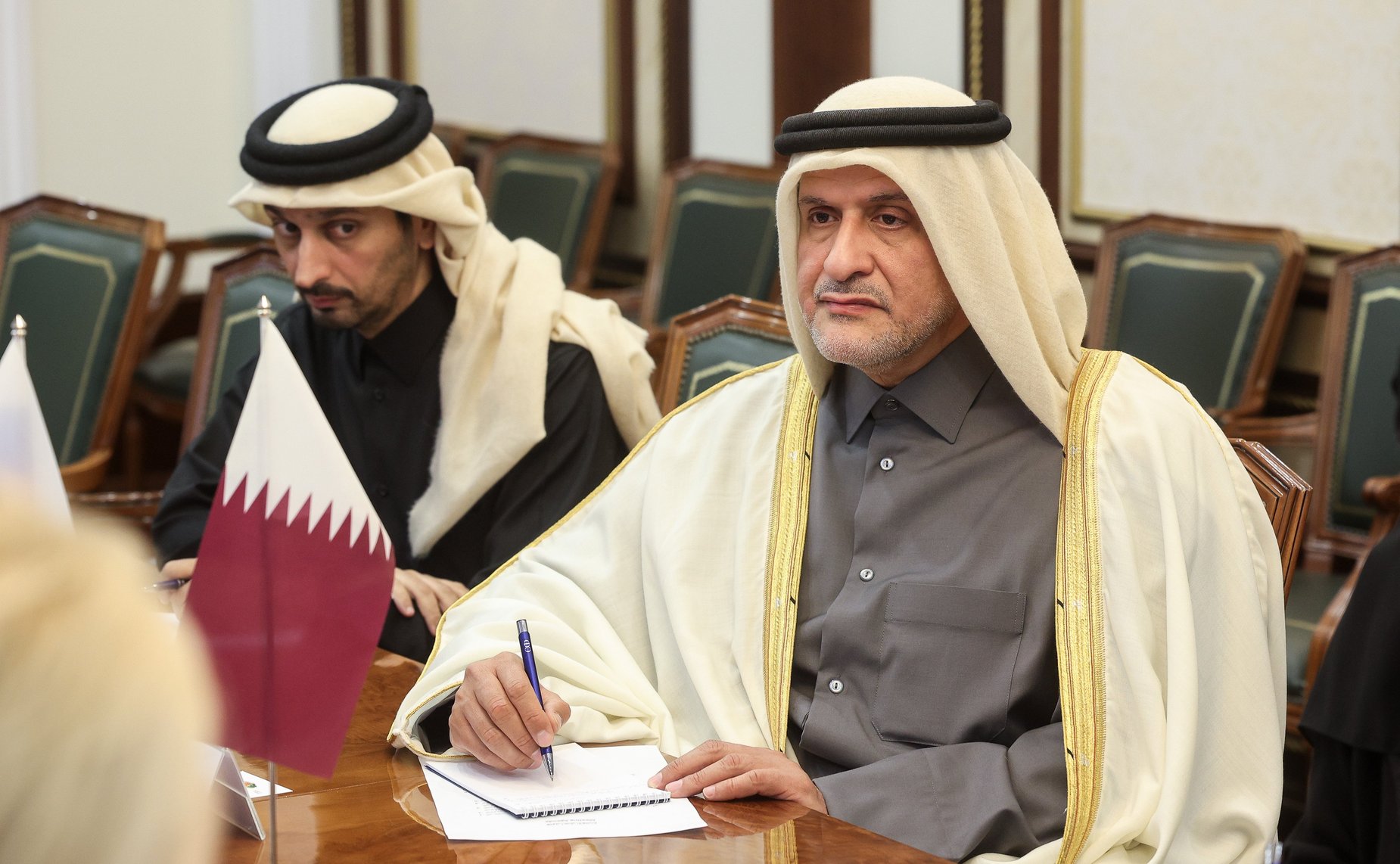 Первый заместитель Председателя Совета Федерации Андрей Яцкин провел встречу с заместителем Председателя Консультативного Совета Государства Катар Хамдой Аль-Сулейти