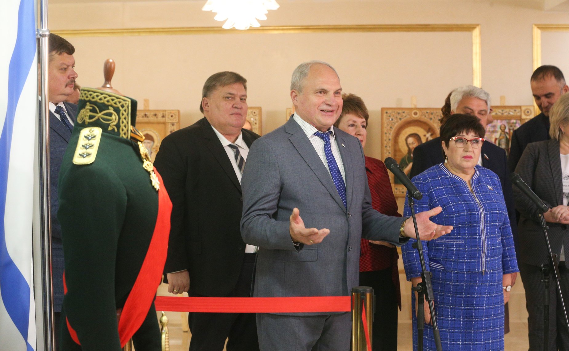 В Совете Федерации открылась выставка «Адмирал Ушаков и небесные покровители Армии и Флота России»