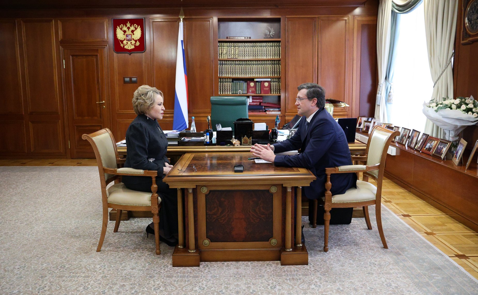 Председатель Совета Федерации Валентина Матвиенко провела встречу с губернатором Нижегородской области Глебом Никитиным