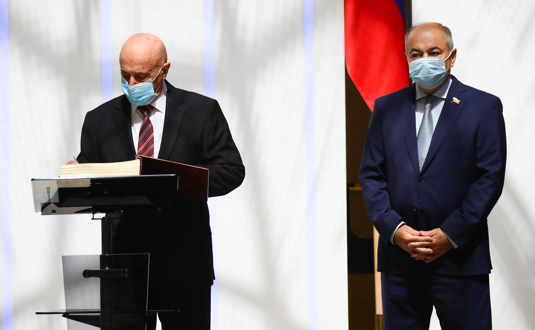 Встреча В. Матвиенко с Председателем палаты депутатов Государства Ливия Агилой Салехом