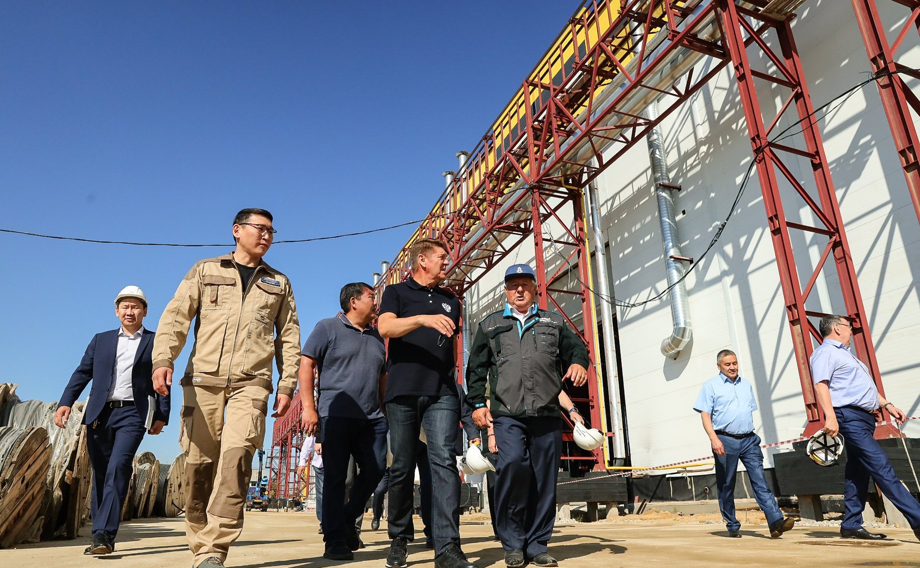 29 августа 2023 года. Выездное совещание Комитета СФ по федеративному устройству, региональной политике, МСУ и делам Севера. Осмотр строящегося судостроительного и судоремонтного завода, АО «Жатайская судоверфь»