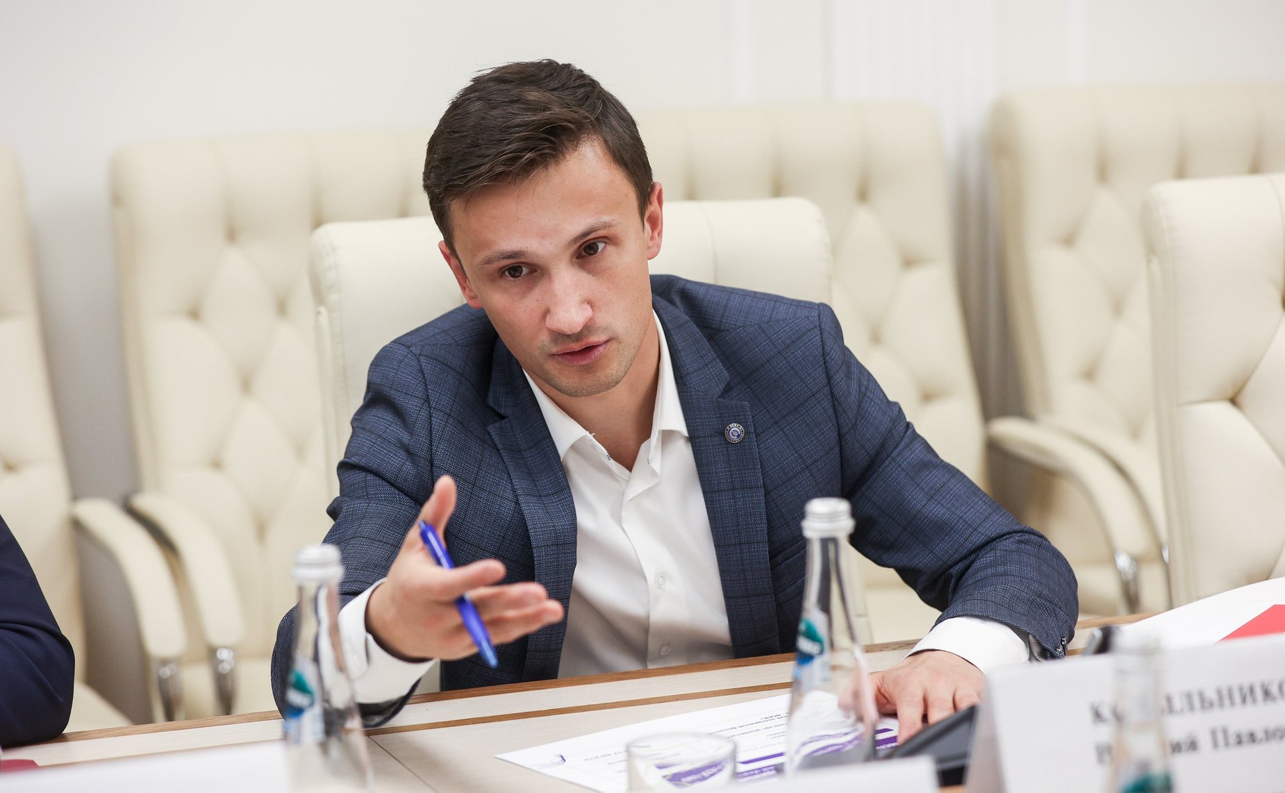 Встреча сенатора Евгения Богомазова с Министром молодежной политики Вологодской области и руководителем Федерального агентства по делам молодежи Григорием Гуровым