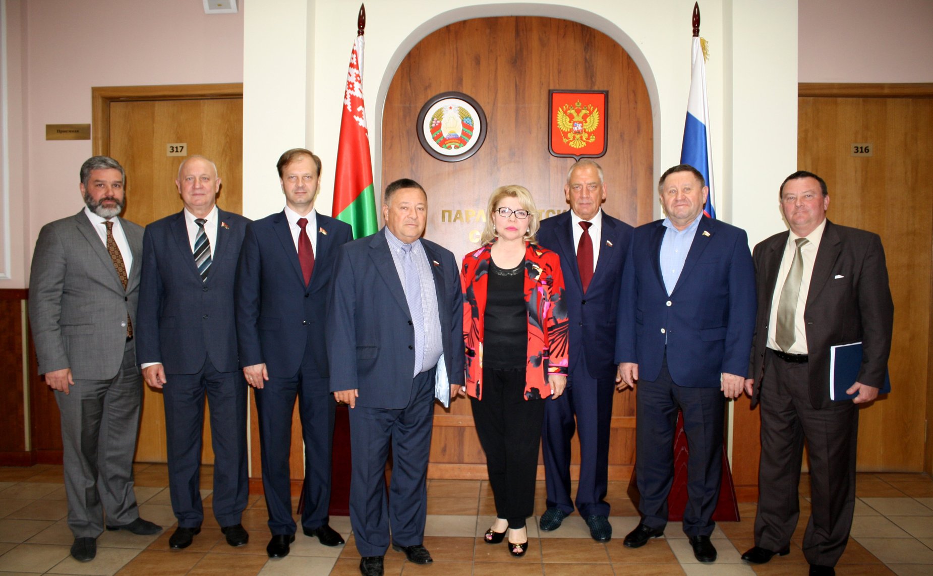 Участники заседания Комиссии Парламентского Собрания Союза Беларуси и России по экономической политике