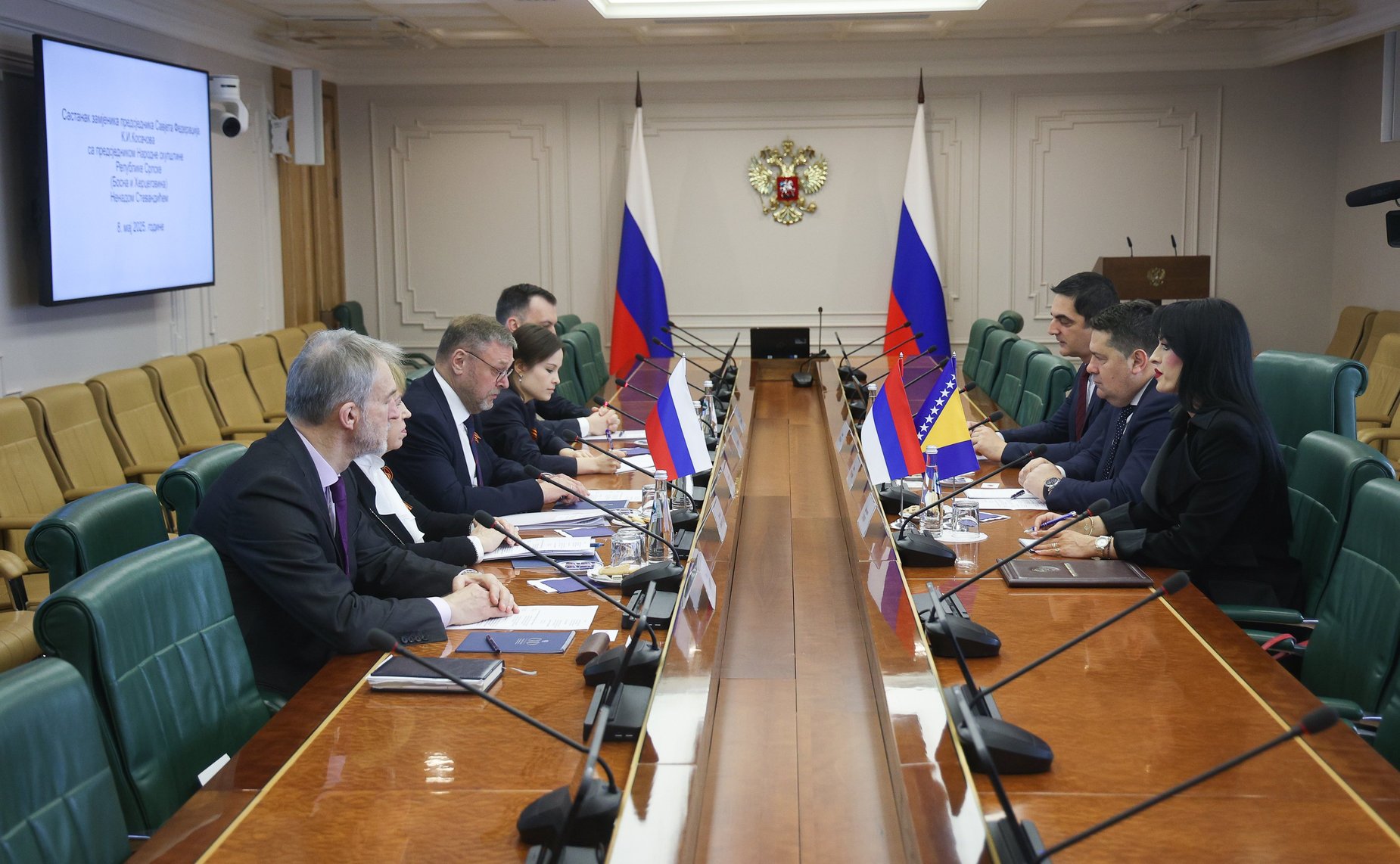 Константин Косачев встретился с Председателем Народной скупщины Республики Сербской (Босния и Герцеговина) Ненадом Стевандичем