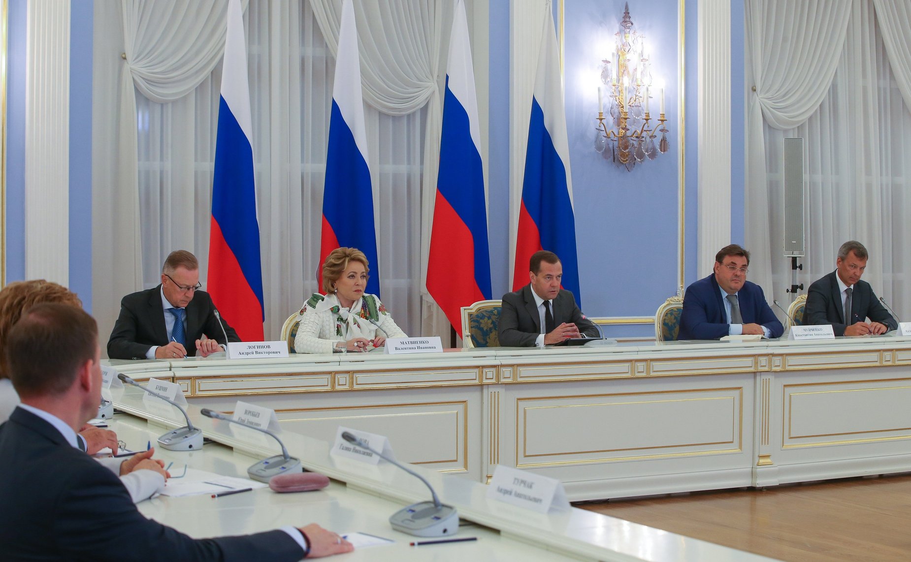 Встреча членов Совета палаты СФ с Председателем Правительства РФ