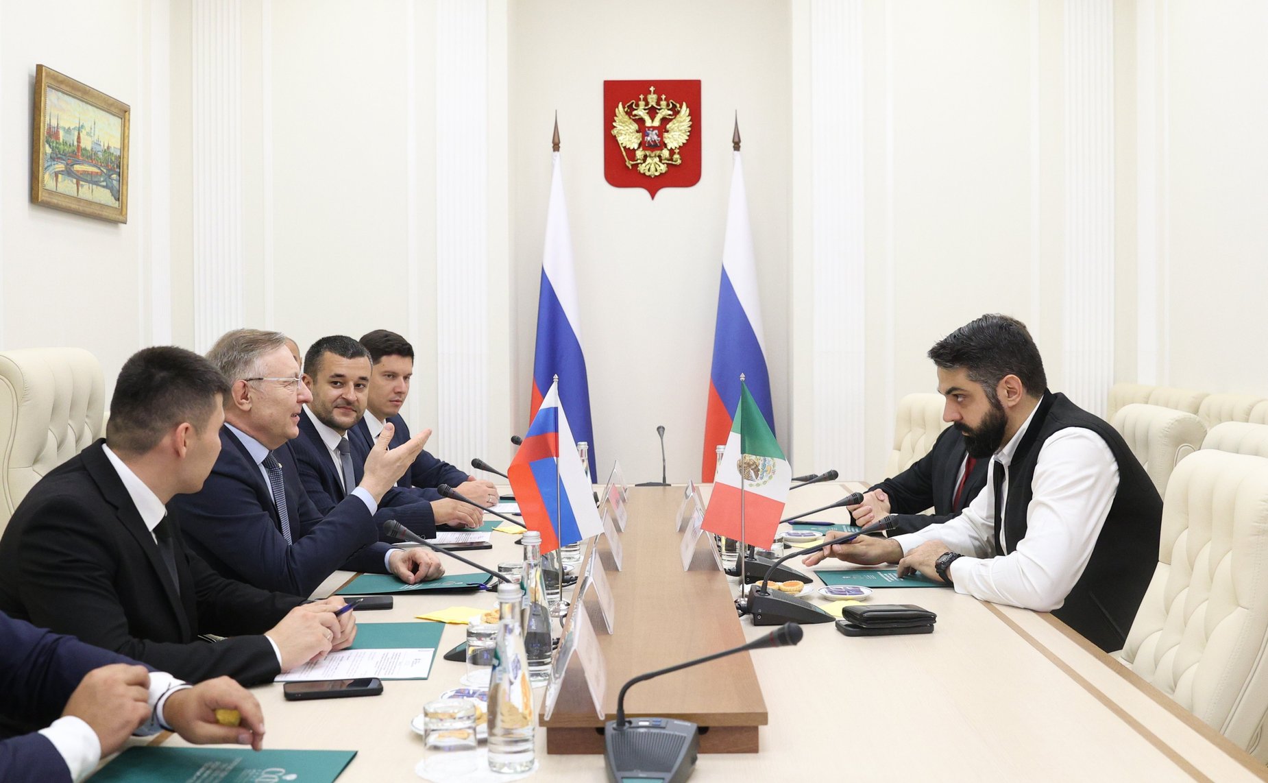 Встреча Александра Варфоломеева с вице-президентом Конгресса штата Коауила (Мексиканские Соединенные Штаты) при участии Палаты молодых законодателей при Совете Федерации