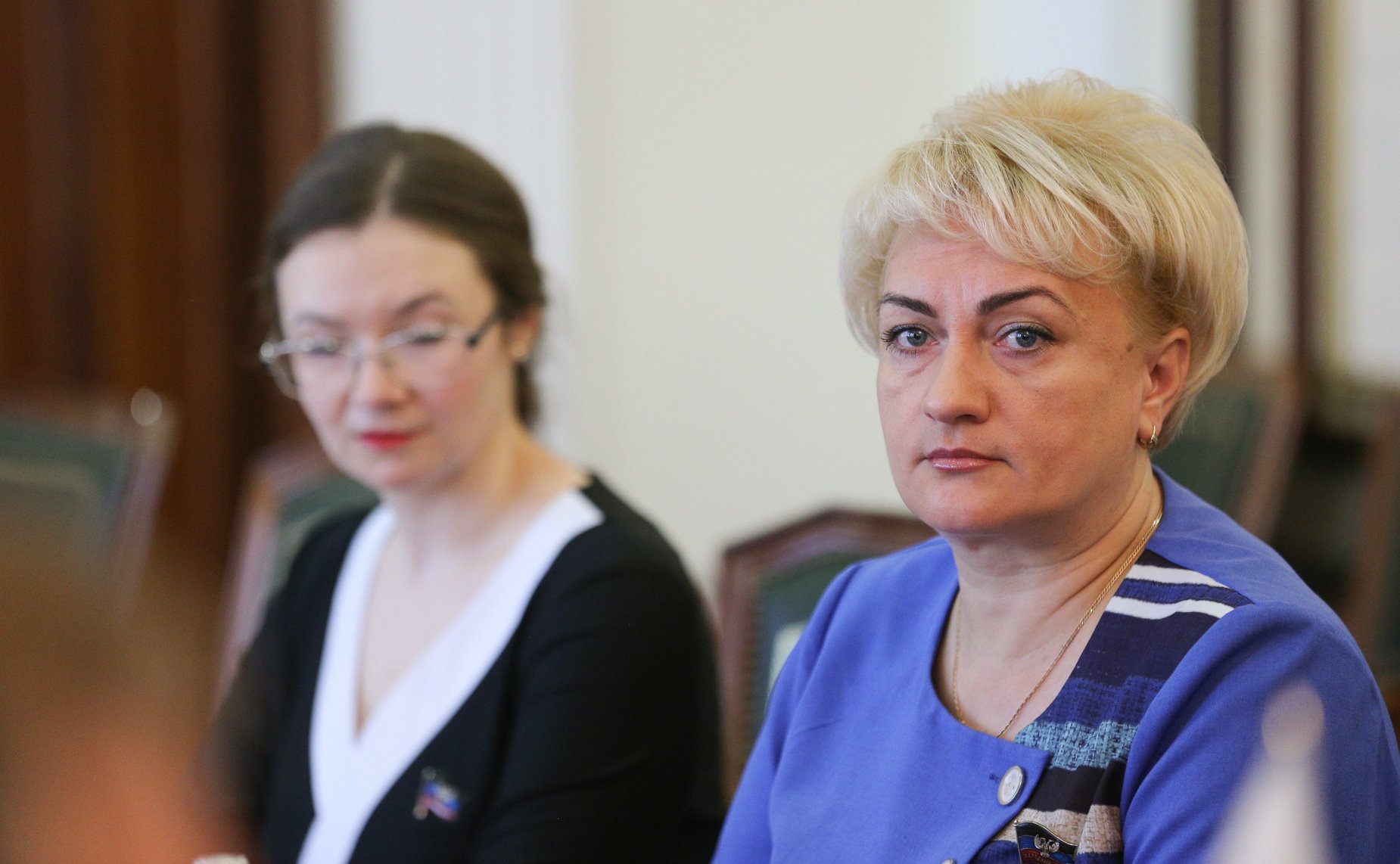 Встреча заместителя Председателя Совета Федерации Константина Косачева с Председателем Народного Совета Донецкой Народной Республики Владимиром Бидёвкой