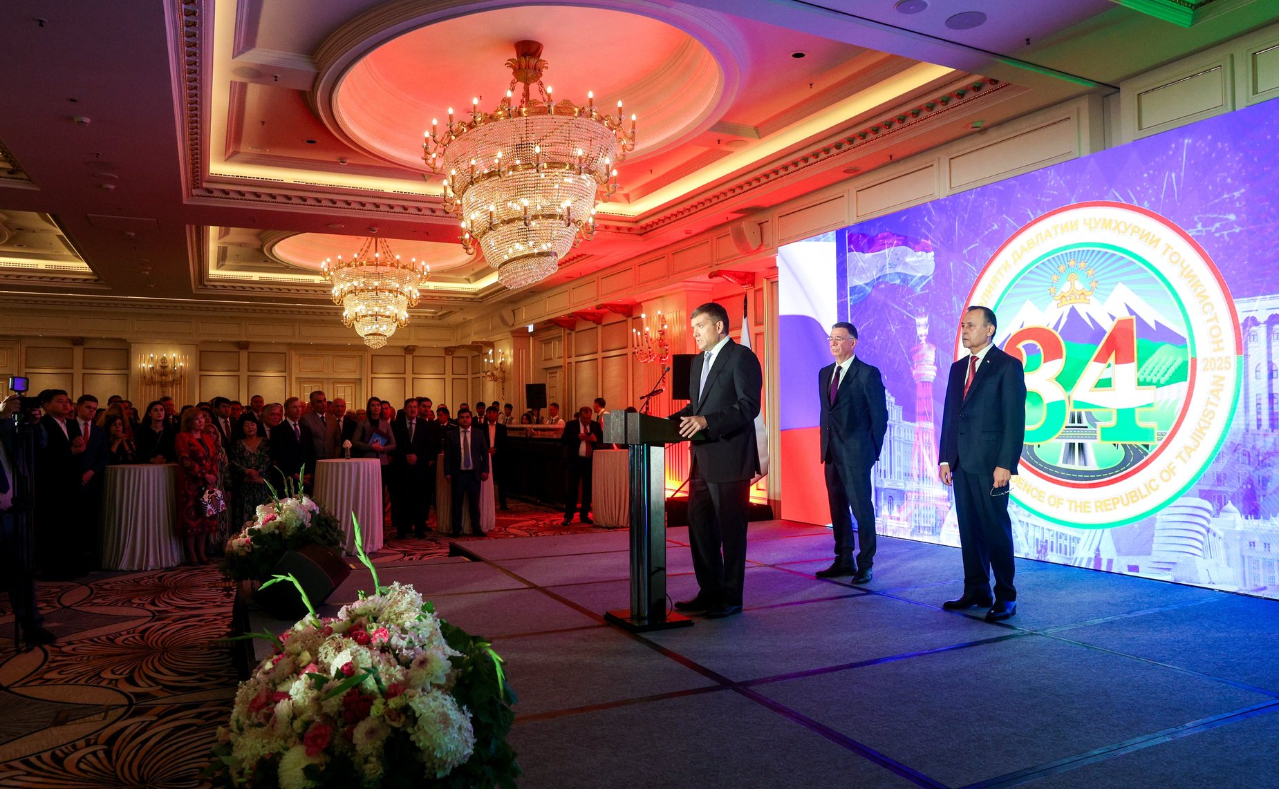 Николай Журавлёв принял участие в торжественном приёме посольства Республики Таджикистан в Российской Федерации, приуроченном к 34-й годовщине Дня государственной независимости республики