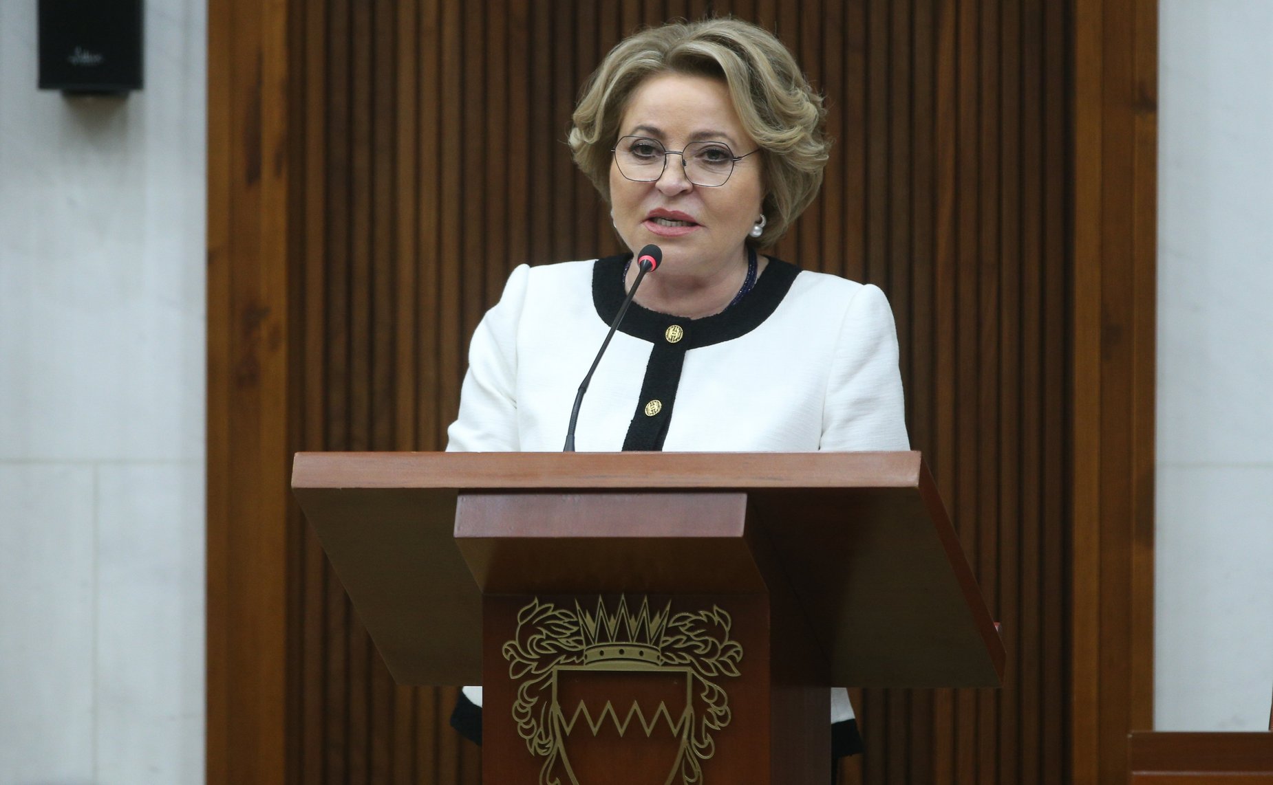 Выступление Председателя Совета Федерации Валентины Матвиенко на пленарном заседании Консультативного совета Национального собрания Королевства Бахрейн