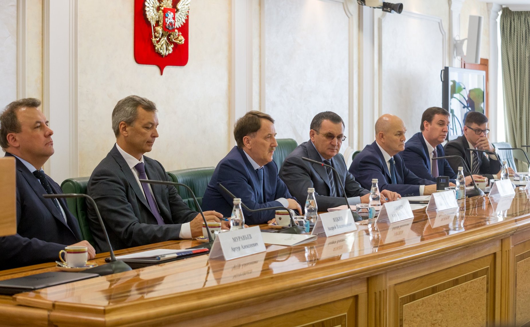 Встреча первого заместителя Председателя СФ Н. Федорова с заместителем Председателя Правительства РФ А. Гордеевым и Министром сельского хозяйства РФ Д. Патрушевым