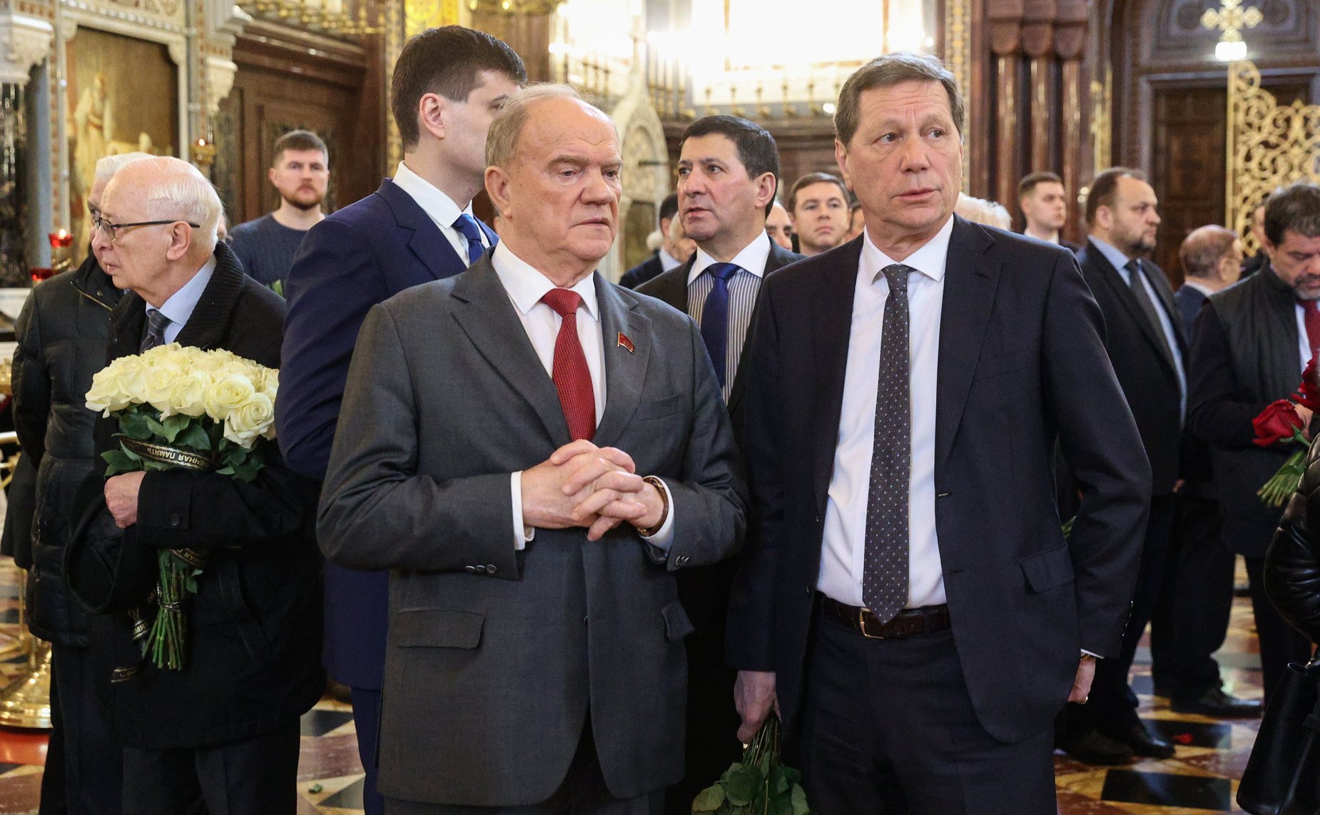 Валентина Матвиенко приняла участие в траурных мероприятиях прощания с Н.И. Рыжковым в Храме Христа Спасителя