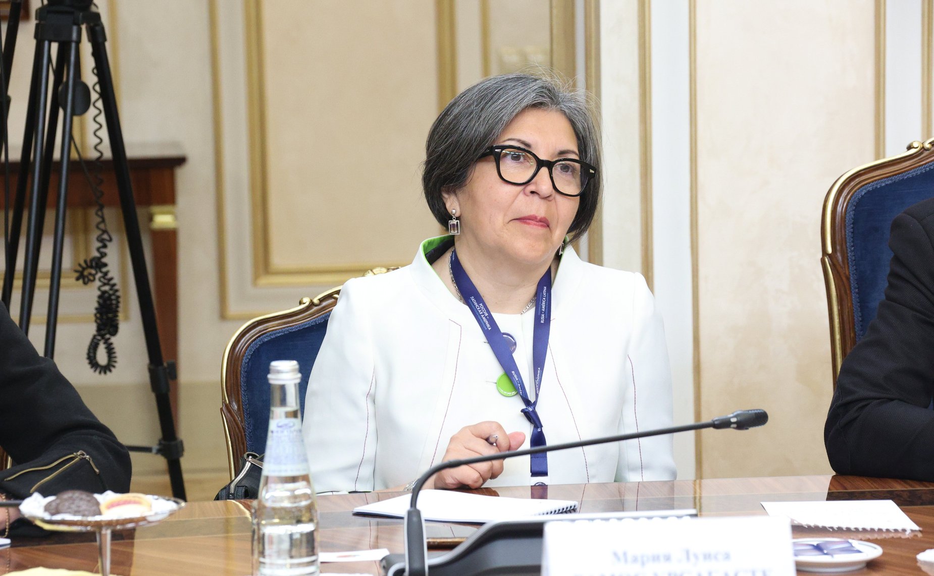 Заместитель Председателя СФ Константин Косачев провел встречу с председателем Палаты сенаторов Многонациональной законодательной ассамблеи Боливии Андронико Родригесом Ледесмой