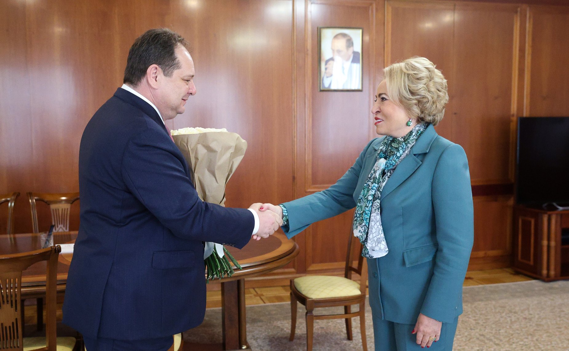 Встреча Председателя Совета Федерации Валентины Матвиенко с Главой Республики Коми Ростиславом Гольдштейном