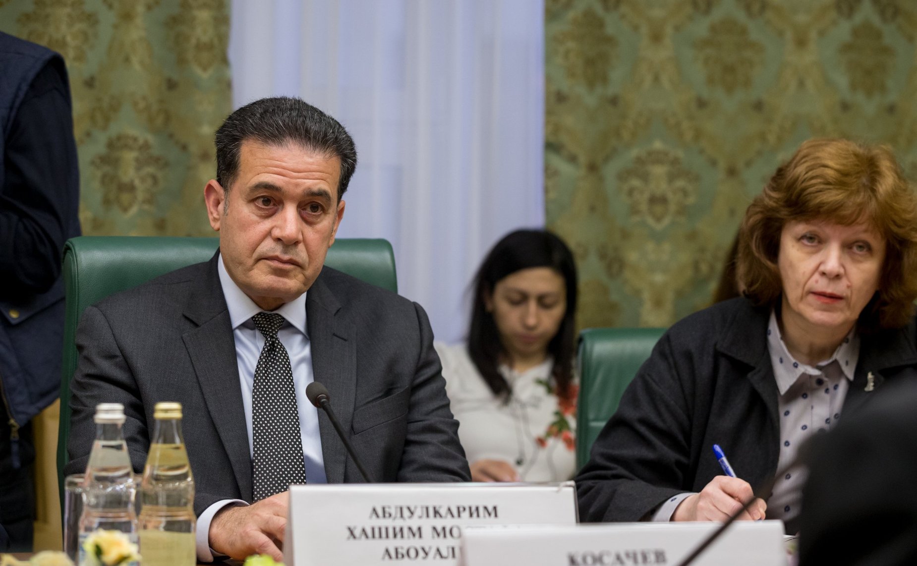 Встреча Константина Косачева с заместителем Министра иностранных дел Республики Ирак Абдулкаримом Хашимом Мустафой Абоуалгусом