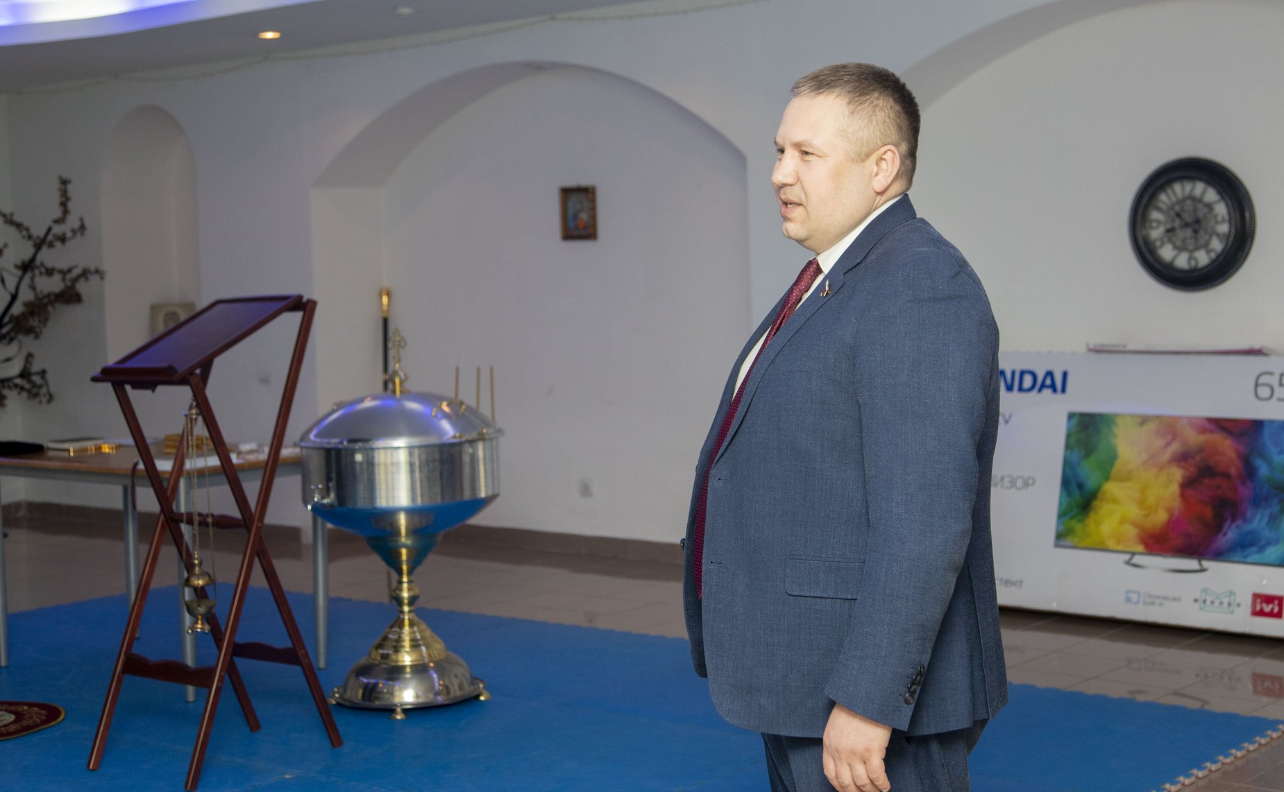 Денис Гусев принял участие в церемонии освящения Центра социальной реабилитации «Особое детство в НАО»