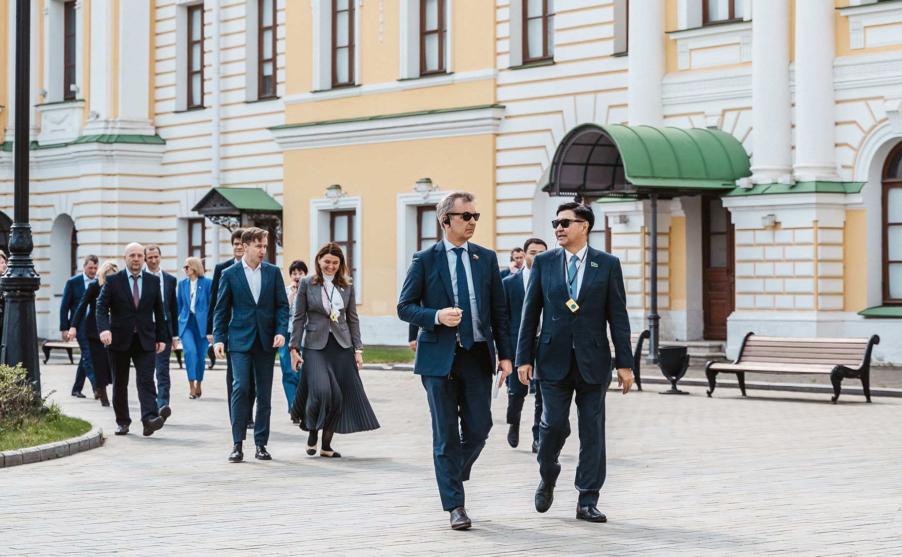 Участники 23-го заседания Комиссии по сотрудничеству между Советом Федерации и Сенатом Парламента Республики Казахстан посетили Тверской императорский путевой дворец