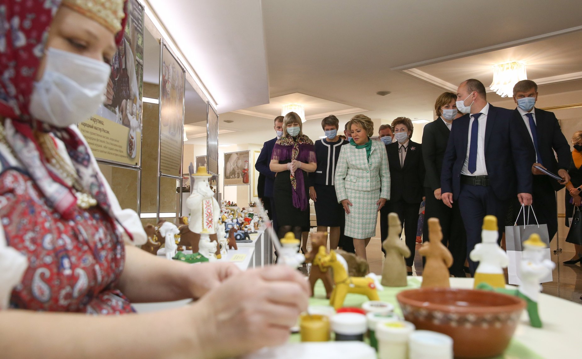 7 октября 2020 года. Открытие выставки каргопольской глиняной игрушки