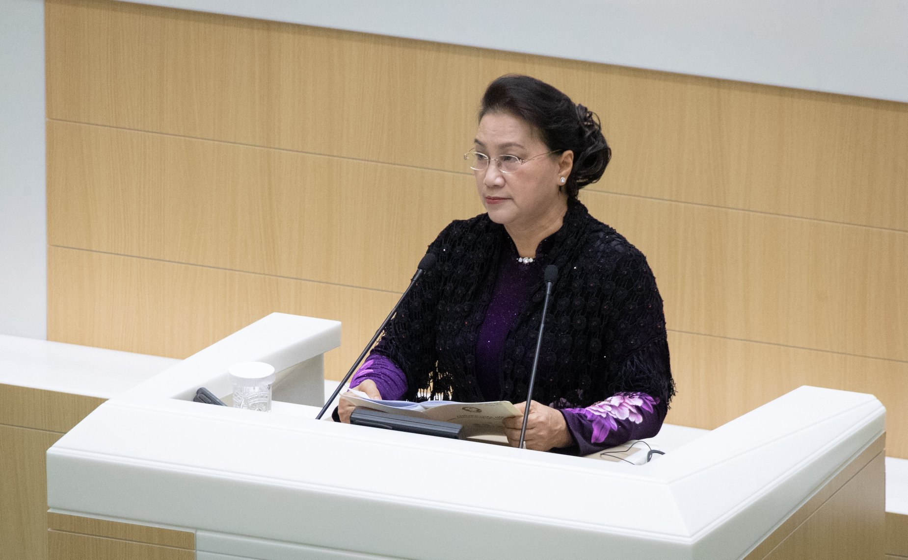 Председатель Национального собрания Социалистической Республики Вьетнам Нгуен Тхи Ким Нган