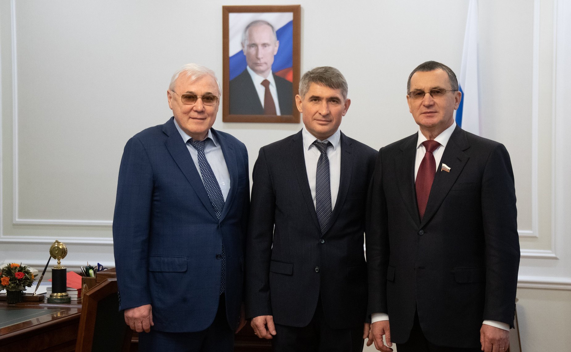 Встреча Николая Федорова с врио Главы Чувашской Республики Олегом Николаевым