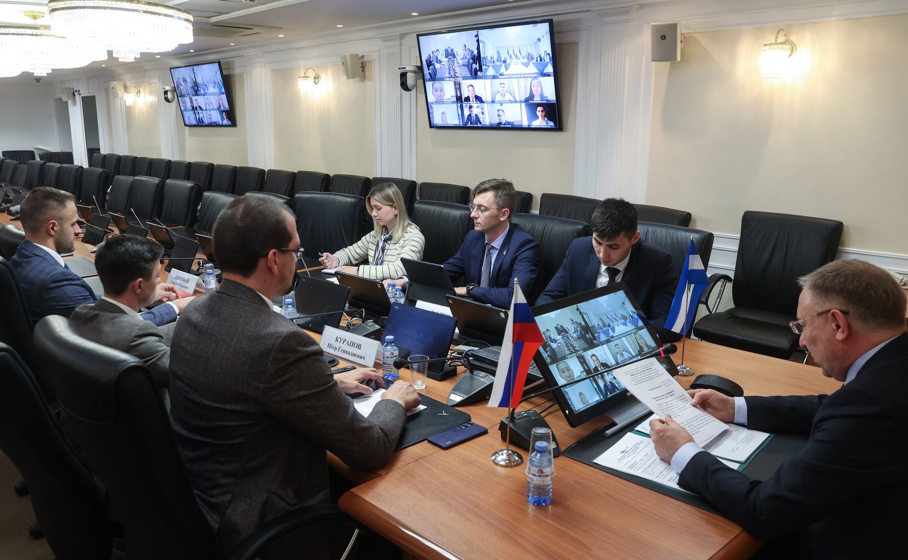 Двусторонняя встреча членов Палаты молодых законодателей при СФ с молодыми парламентариями Республики Никарагуа