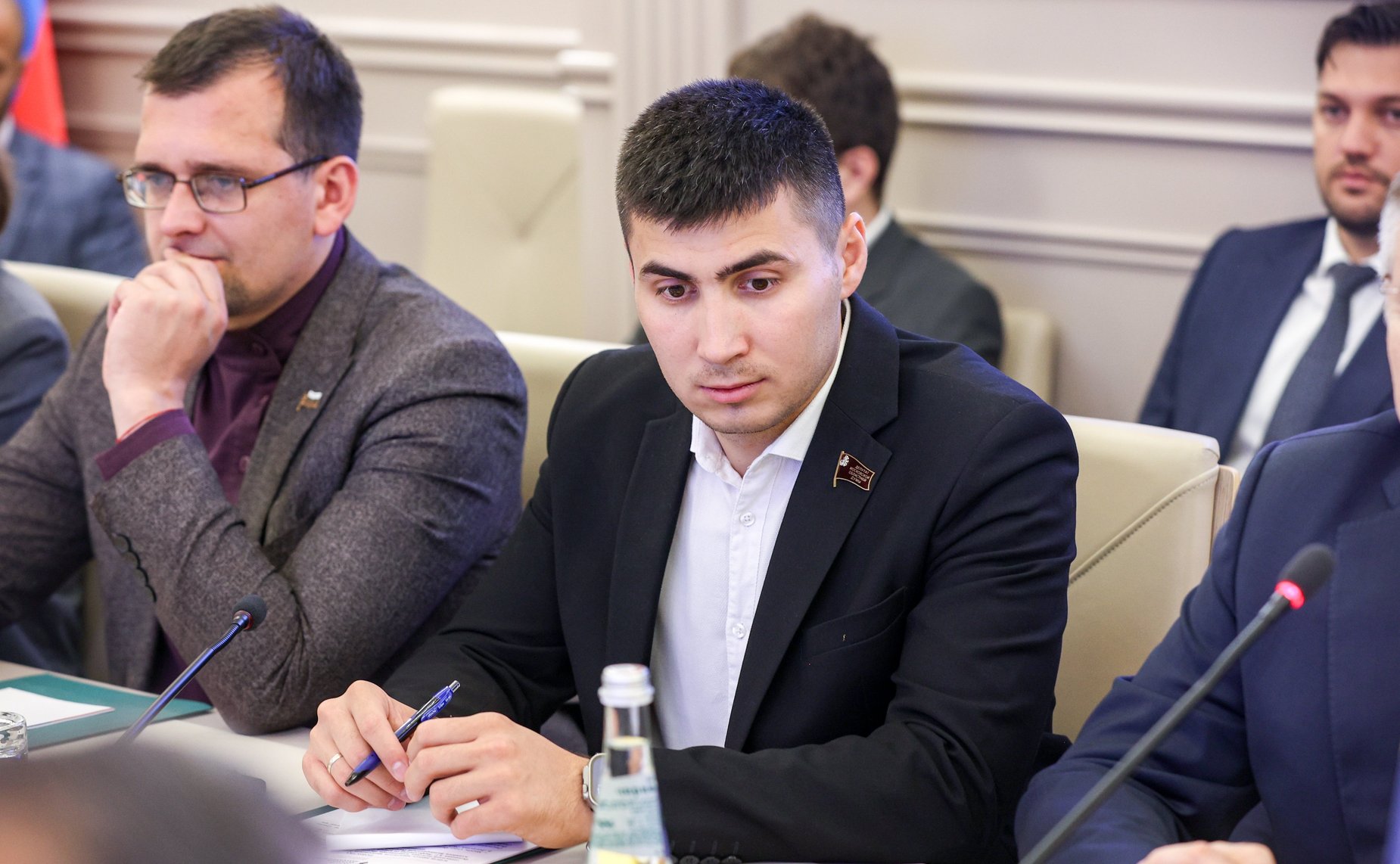 Встреча первого заместителя председателя Комитета СФ по социальной политике Александра Варфоломеева с молодыми парламентариями Боливарианской Республики Венесуэлла при участии членов Палаты молодых законодателей при Совете Федерации