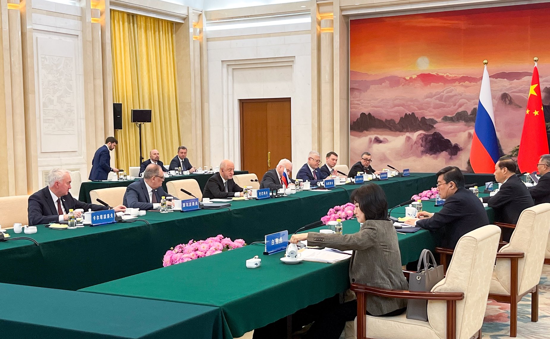 Заседание Совместной рабочей группы при Межпарламентской комиссии по сотрудничеству Федерального Собрания РФ и Всекитайского собрания народных представителей Китайской Народной Республики