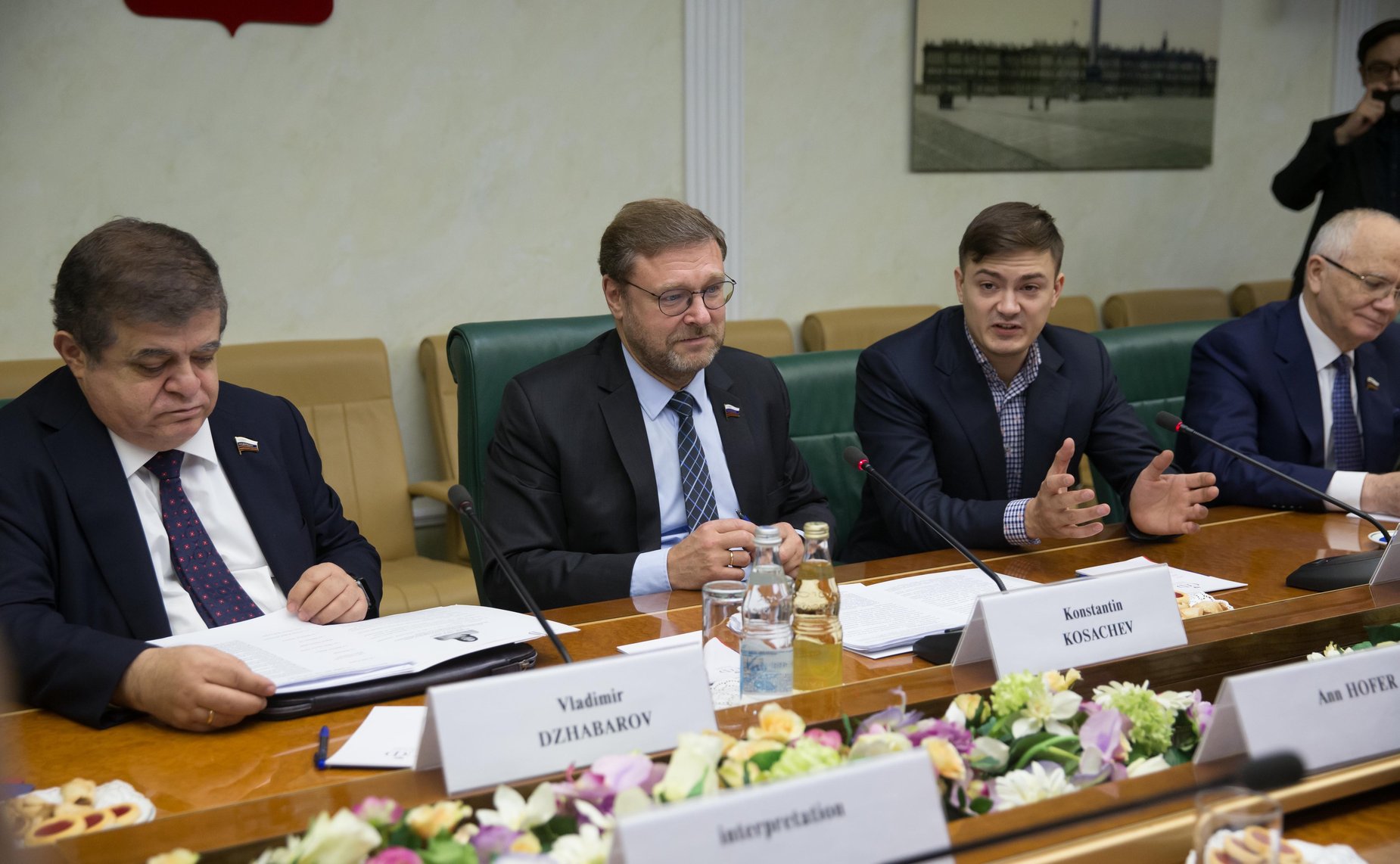 Встреча Константина Косачева с делегацией Комитета по международным делам Палаты представителей Республики Филиппины во главе с его председателем Анн Хофер