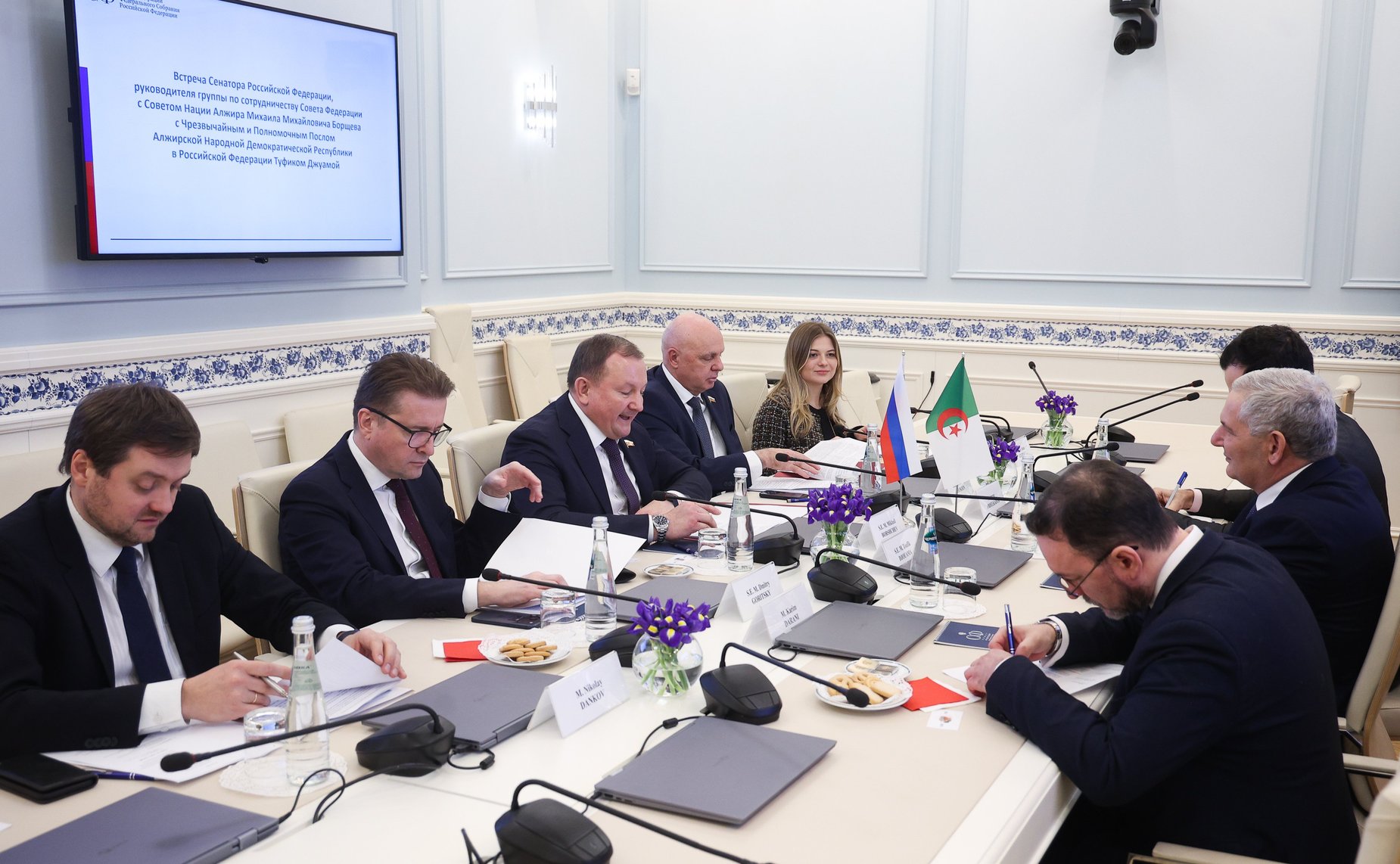 Встреча Михаила Борщева с Чрезвычайным и Полномочным Послом Алжирской Народной Демократической Республики в Российской Федерации